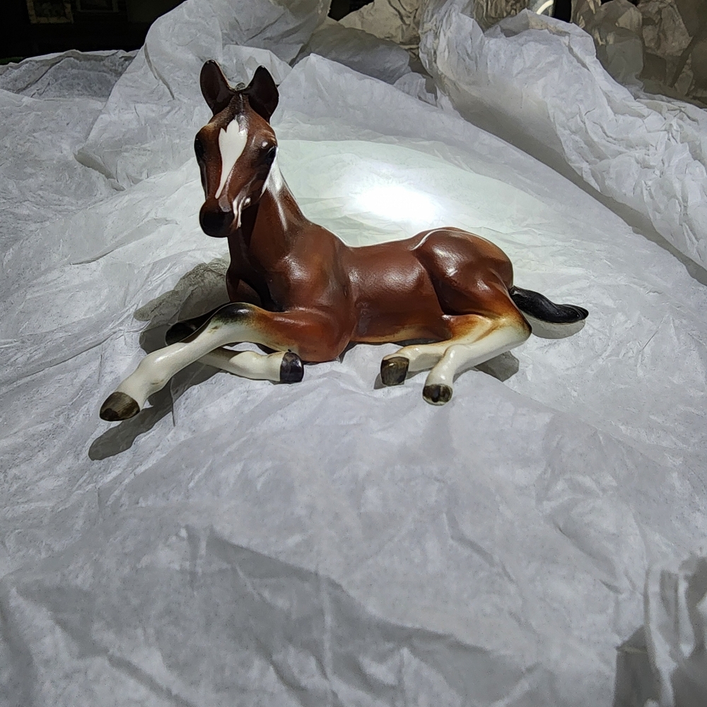 Vintage 1970s Ceramic Hallmark Foal Horse